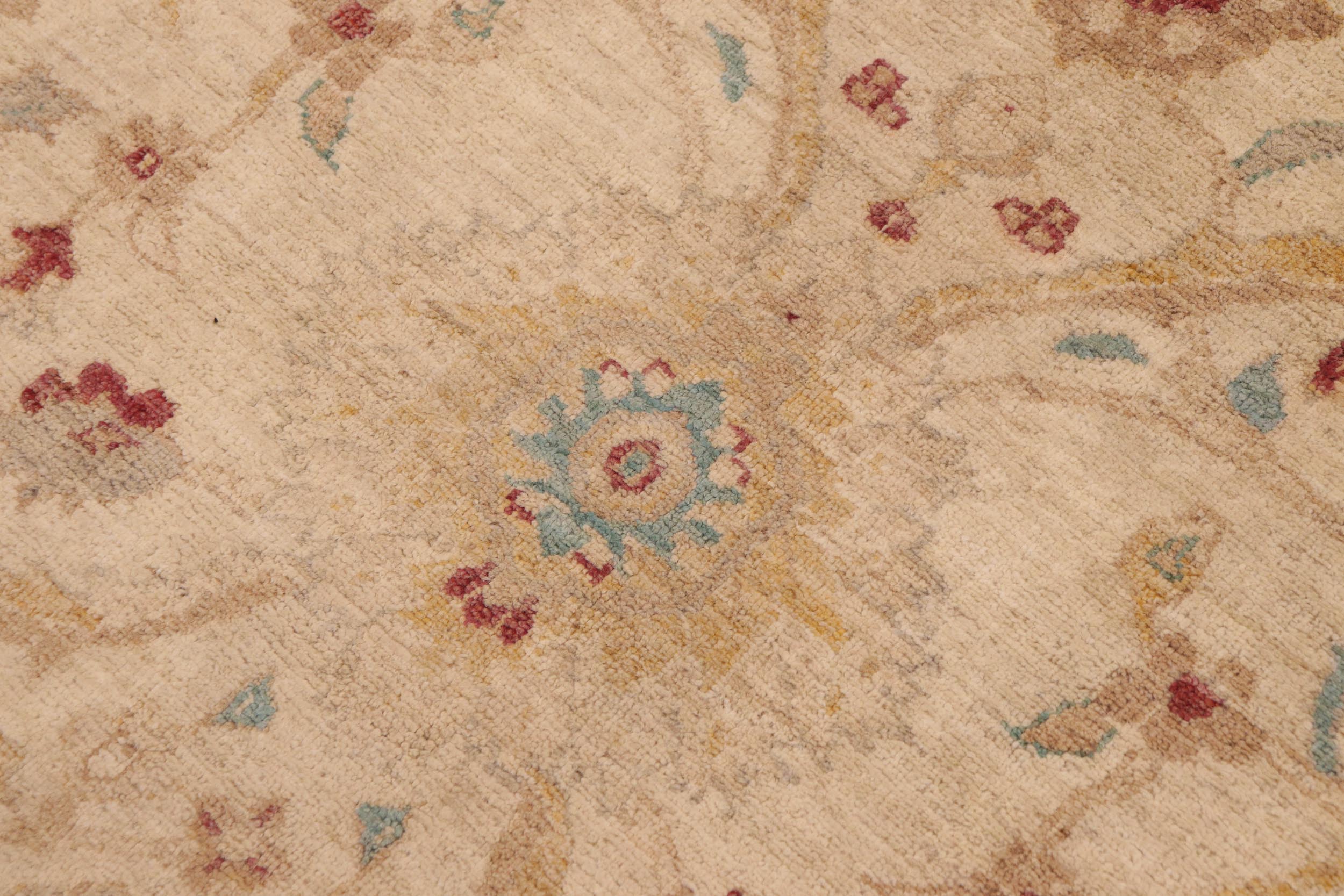 handmade Traditional Kafkaz Beige Lt. Brown Hand Knotted RECTANGLE 100% WOOL area rug 9x12