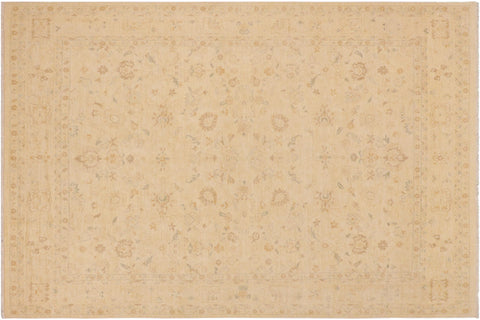 handmade Traditional Kafkaz Beige Brown Hand Knotted RECTANGLE 100% WOOL area rug 9x12