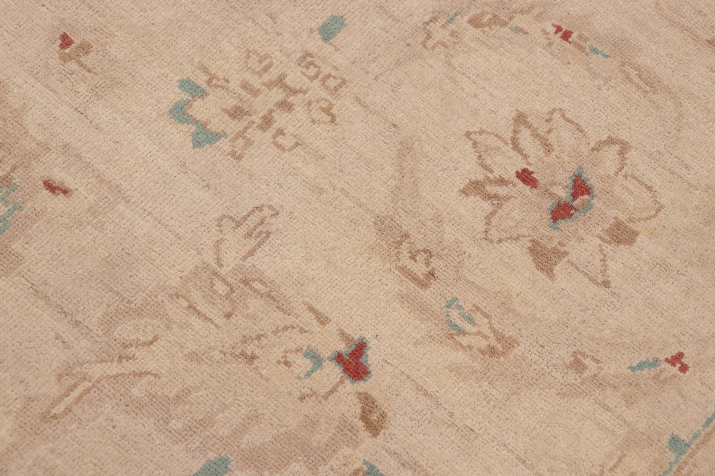 handmade Traditional Kafkaz Beige Lt. Brown Hand Knotted RECTANGLE 100% WOOL area rug 9x12