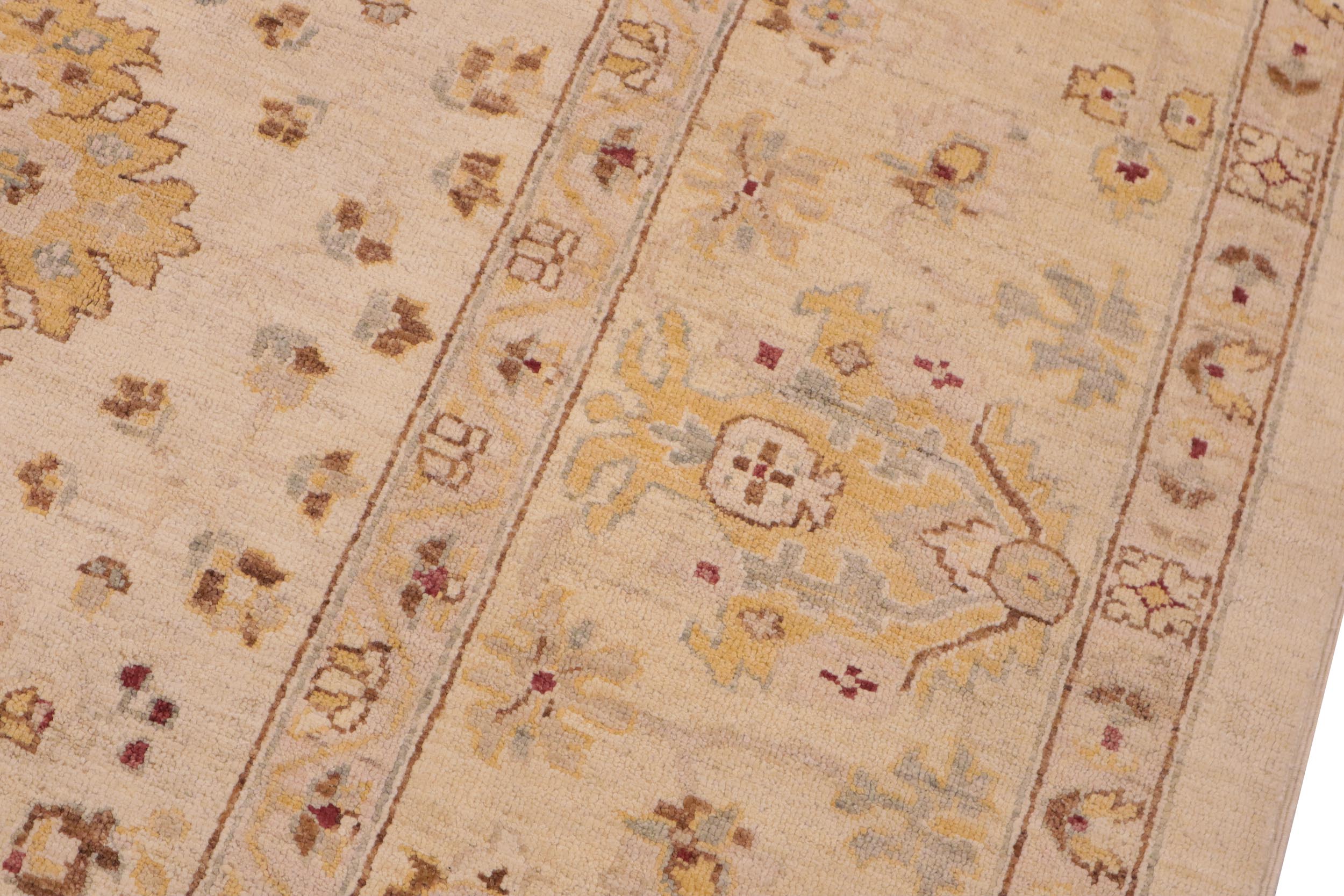 handmade Traditional Kafkaz Beige Lt. Gold Hand Knotted RECTANGLE 100% WOOL area rug 9x12