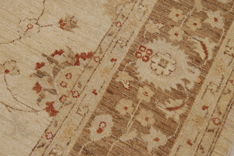 handmade Traditional Kafkaz Beige Lt. Brown Hand Knotted RECTANGLE 100% WOOL area rug 9x12