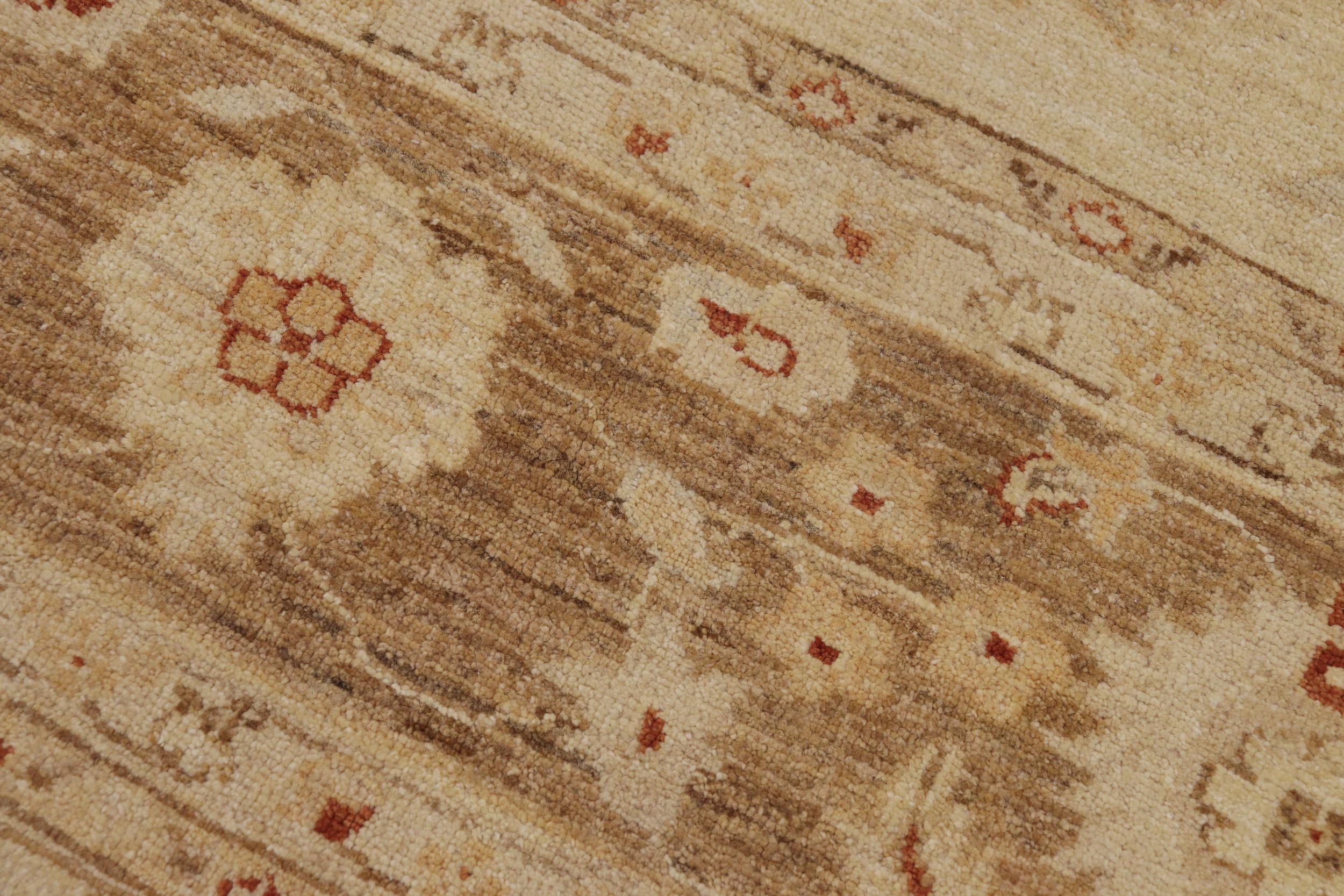 handmade Traditional Kafkaz Beige Lt. Brown Hand Knotted RECTANGLE 100% WOOL area rug 9x12