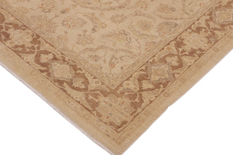 handmade Traditional Kafkaz Tan Brown Hand Knotted RECTANGLE 100% WOOL area rug 9x12