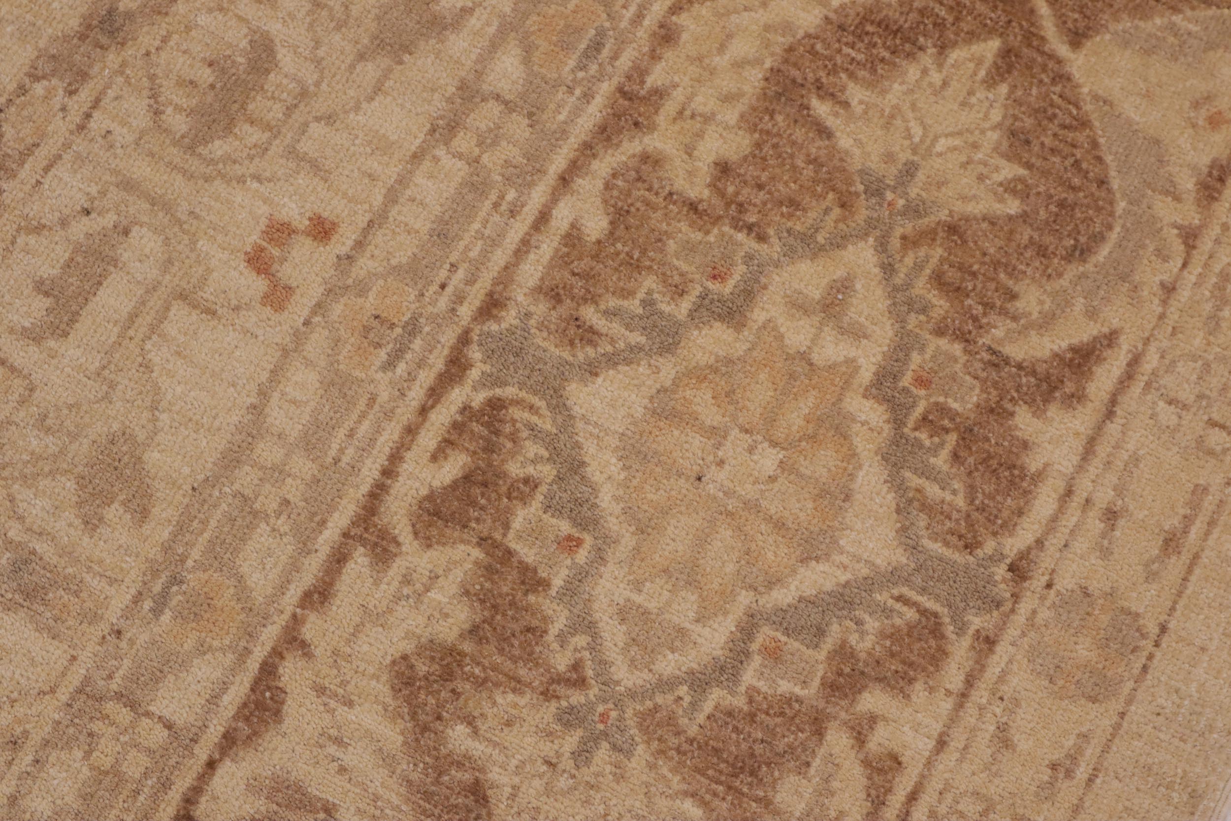 handmade Traditional Kafkaz Tan Brown Hand Knotted RECTANGLE 100% WOOL area rug 9x12