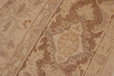 handmade Traditional Kafkaz Tan Brown Hand Knotted RECTANGLE 100% WOOL area rug 9x12