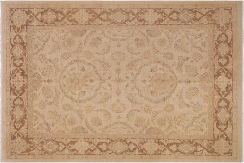 handmade Traditional Kafkaz Tan Brown Hand Knotted RECTANGLE 100% WOOL area rug 9x12