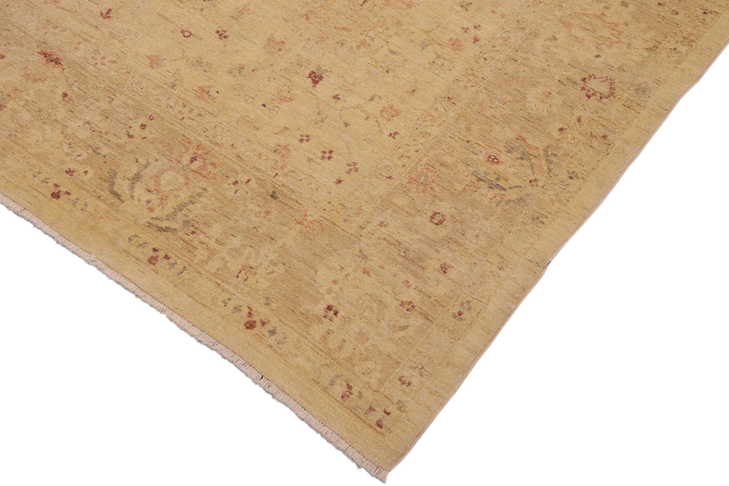 handmade Traditional Kafkaz Lt. Gold Tan Hand Knotted RECTANGLE 100% WOOL area rug 9x12