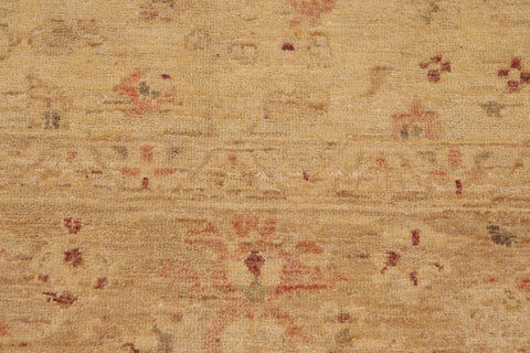 handmade Traditional Kafkaz Lt. Gold Tan Hand Knotted RECTANGLE 100% WOOL area rug 9x12