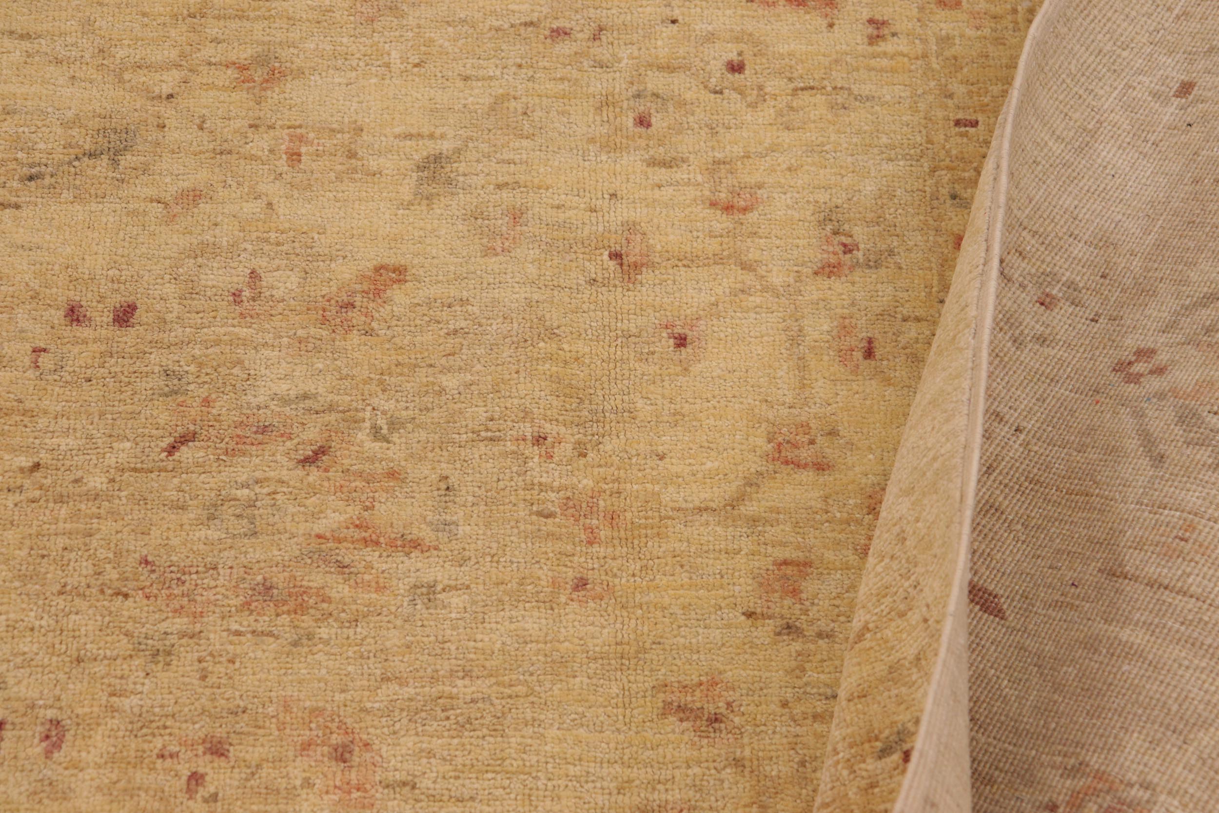 handmade Traditional Kafkaz Lt. Gold Tan Hand Knotted RECTANGLE 100% WOOL area rug 9x12