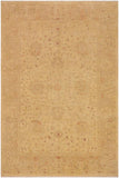 handmade Traditional Kafkaz Lt. Gold Tan Hand Knotted RECTANGLE 100% WOOL area rug 9 x 12