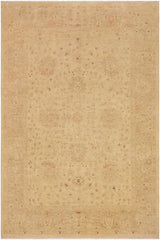 handmade Traditional Kafkaz Lt. Gold Tan Hand Knotted RECTANGLE 100% WOOL area rug 9X12