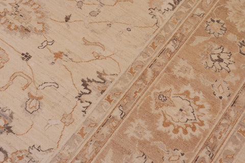 handmade Traditional Kafkaz Beige Tan Hand Knotted RECTANGLE 100% WOOL area rug 9x12