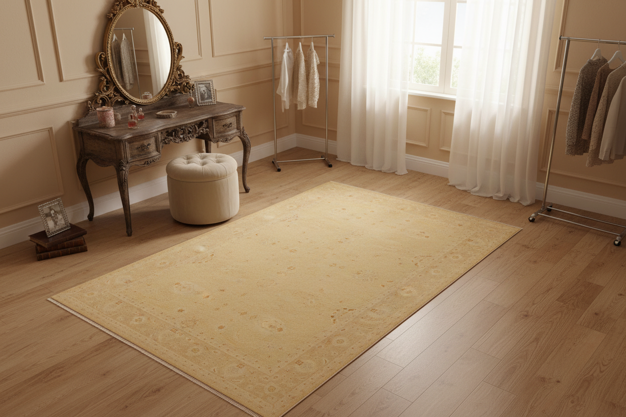 handmade Traditional Kafkaz Beige Tan Hand Knotted RECTANGLE 100% WOOL area rug 9x12