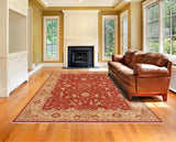 handmade Traditional Kafkaz Red Beige Hand Knotted RECTANGLE 100% WOOL area rug 9 x 11