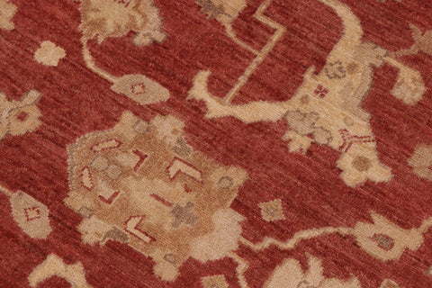 handmade Traditional Kafkaz Red Beige Hand Knotted RECTANGLE 100% WOOL area rug 9x11