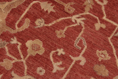 handmade Traditional Kafkaz Red Beige Hand Knotted RECTANGLE 100% WOOL area rug 9x11