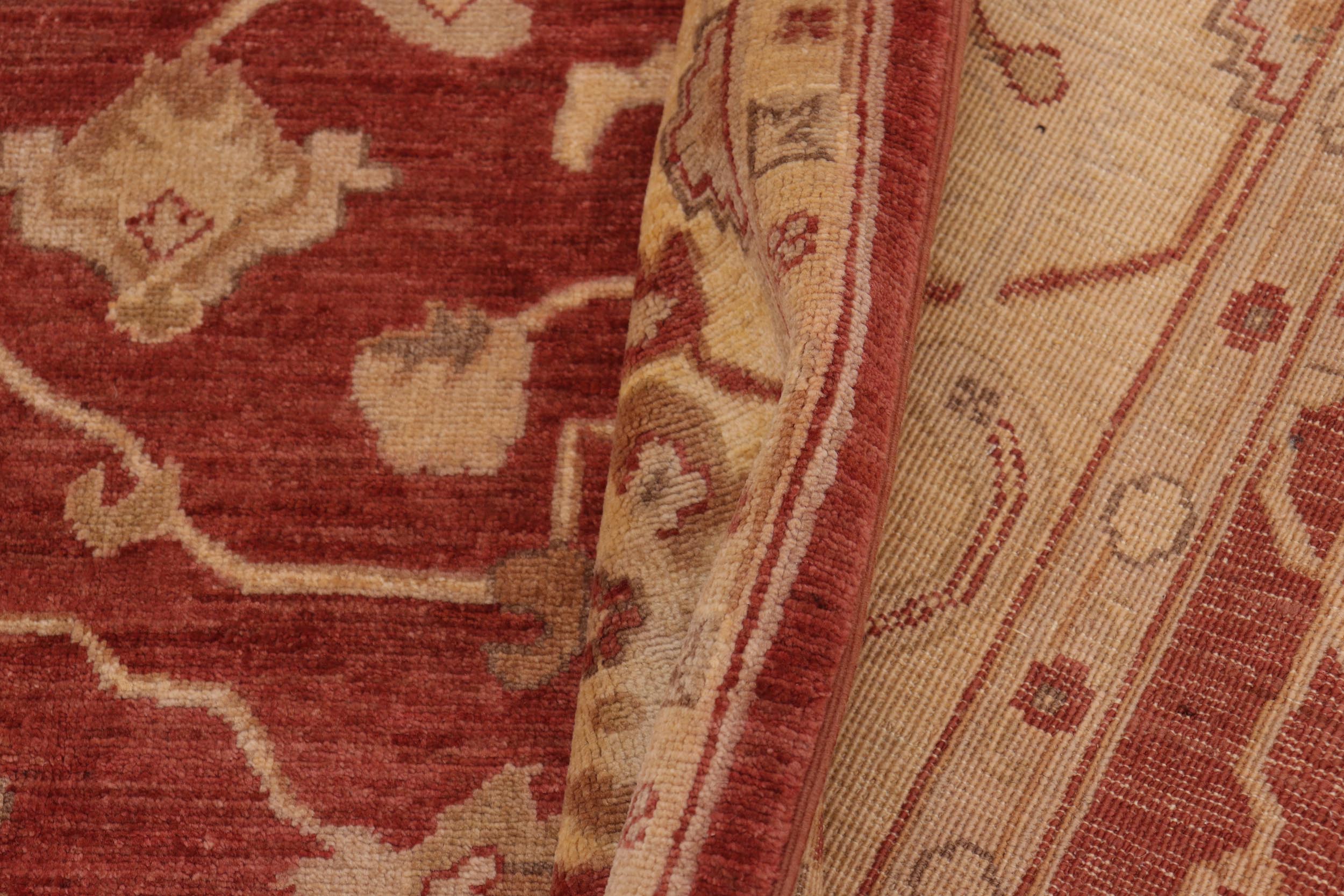 handmade Traditional Kafkaz Red Beige Hand Knotted RECTANGLE 100% WOOL area rug 9x11