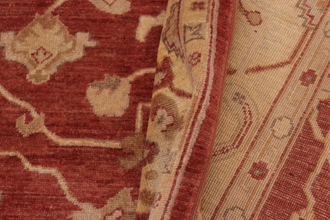 handmade Traditional Kafkaz Red Beige Hand Knotted RECTANGLE 100% WOOL area rug 9x11