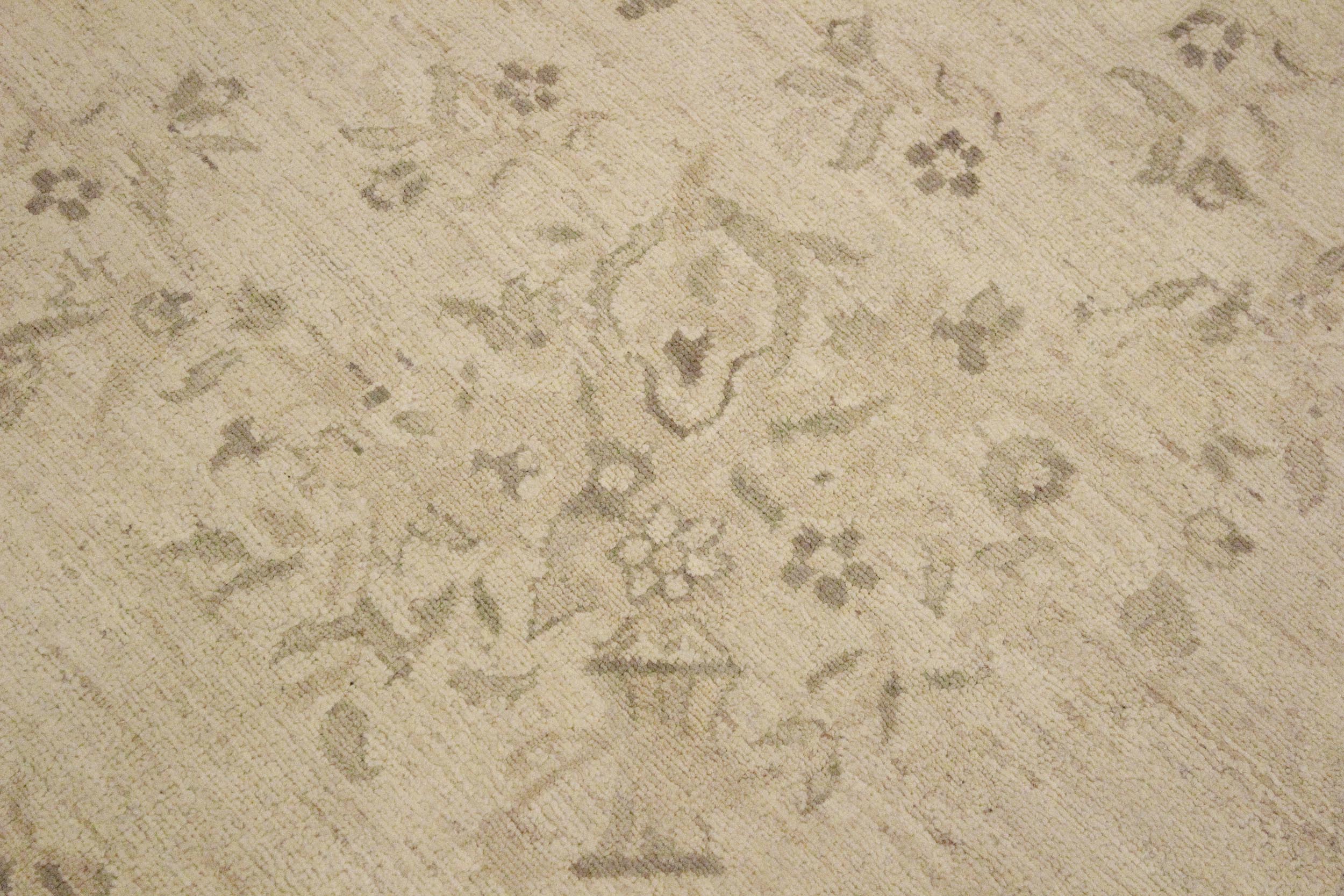 handmade Transitional Kafkaz Beige Green Hand Knotted RECTANGLE 100% WOOL area rug 9' x 12'