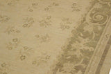 handmade Transitional Kafkaz Beige Green Hand Knotted RECTANGLE 100% WOOL area rug 9 x 12