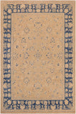 handmade Traditional Kafkaz Taupe Blue Hand Knotted RECTANGLE 100% WOOL area rug 9 x 12
