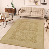 handmade Traditional Kafkaz Brown Beige Hand Knotted RECTANGLE 100% WOOL area rug 9 x 12