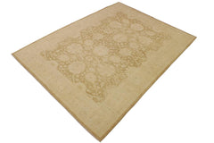 handmade Traditional Kafkaz Brown Beige Hand Knotted RECTANGLE 100% WOOL area rug 9X12