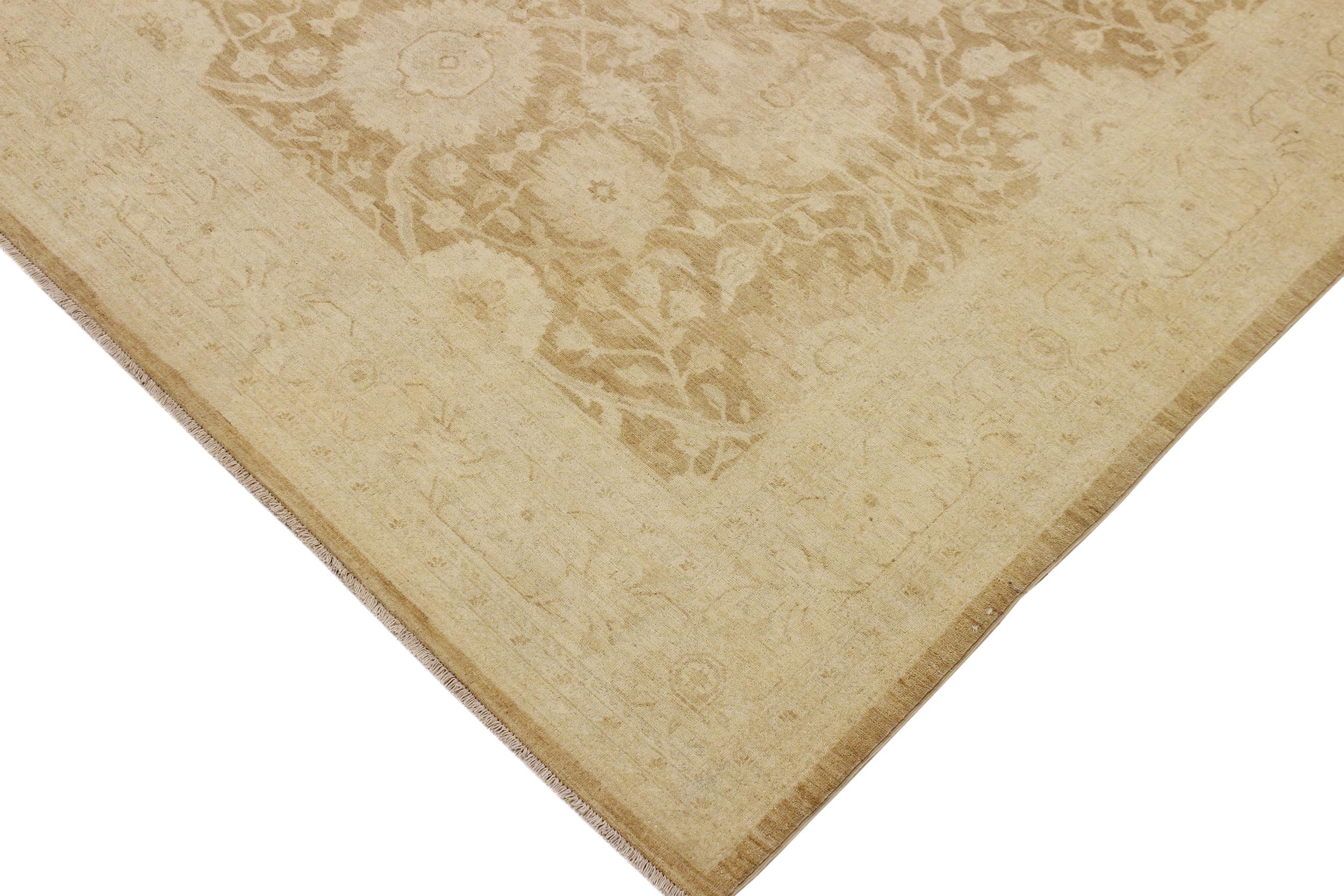 handmade Traditional Kafkaz Brown Beige Hand Knotted RECTANGLE 100% WOOL area rug 9x12