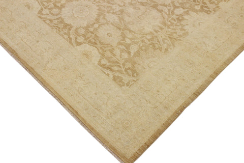 handmade Traditional Kafkaz Brown Beige Hand Knotted RECTANGLE 100% WOOL area rug 9x12