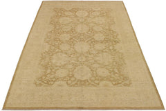 handmade Traditional Kafkaz Brown Beige Hand Knotted RECTANGLE 100% WOOL area rug 9X12