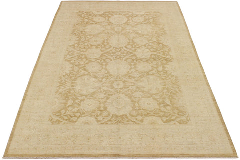 handmade Traditional Kafkaz Brown Beige Hand Knotted RECTANGLE 100% WOOL area rug 9x12
