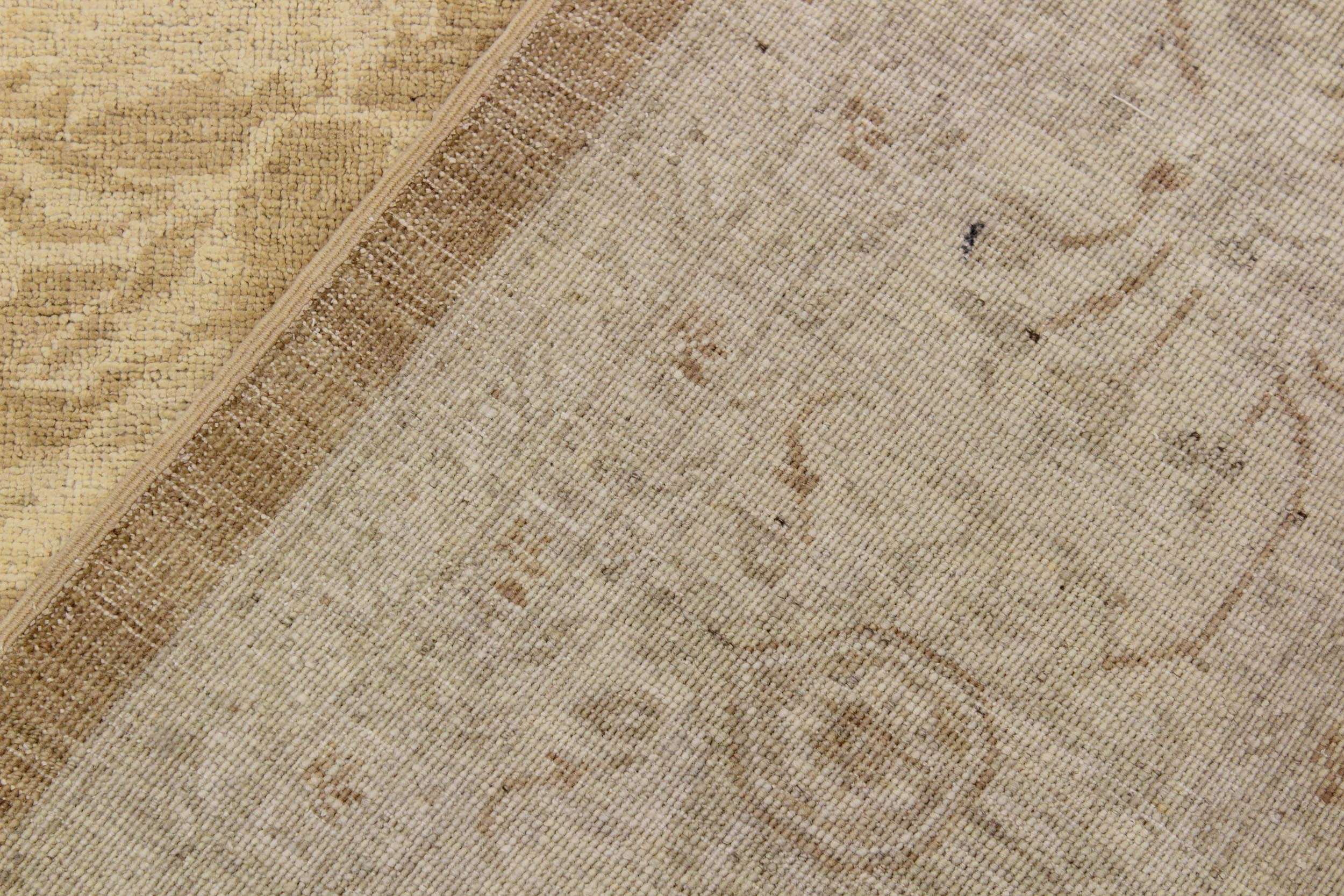 handmade Traditional Kafkaz Brown Beige Hand Knotted RECTANGLE 100% WOOL area rug 9x12
