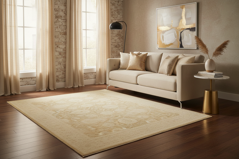 handmade Traditional Kafkaz Brown Beige Hand Knotted RECTANGLE 100% WOOL area rug 9x12