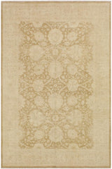 handmade Traditional Kafkaz Brown Beige Hand Knotted RECTANGLE 100% WOOL area rug 9X12