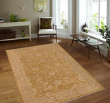 handmade Traditional Kafkaz Lt. Green Tan Hand Knotted RECTANGLE 100% WOOL area rug 9 x 12