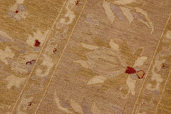 handmade Traditional Kafkaz Lt. Green Tan Hand Knotted RECTANGLE 100% WOOL area rug 9X12