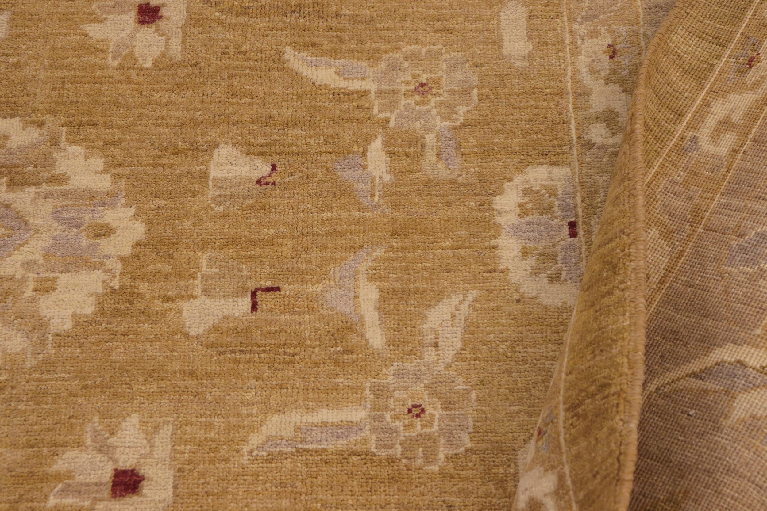 handmade Traditional Kafkaz Lt. Green Tan Hand Knotted RECTANGLE 100% WOOL area rug 9x12
