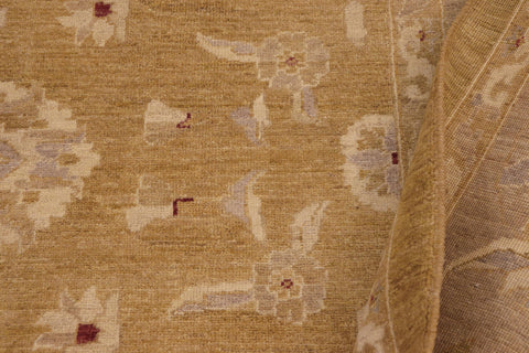 handmade Traditional Kafkaz Lt. Green Tan Hand Knotted RECTANGLE 100% WOOL area rug 9x12