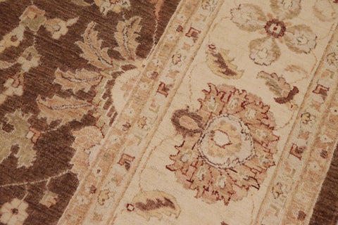 handmade Traditional Kafkaz Lt. Brown Beige Hand Knotted RECTANGLE 100% WOOL area rug 9x12