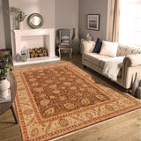 handmade Traditional Kafkaz Brown Beige Hand Knotted RECTANGLE 100% WOOL area rug 9 x 12