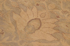 handmade Traditional Kafkaz Lt. Green Beige Hand Knotted RECTANGLE 100% WOOL area rug 9X12