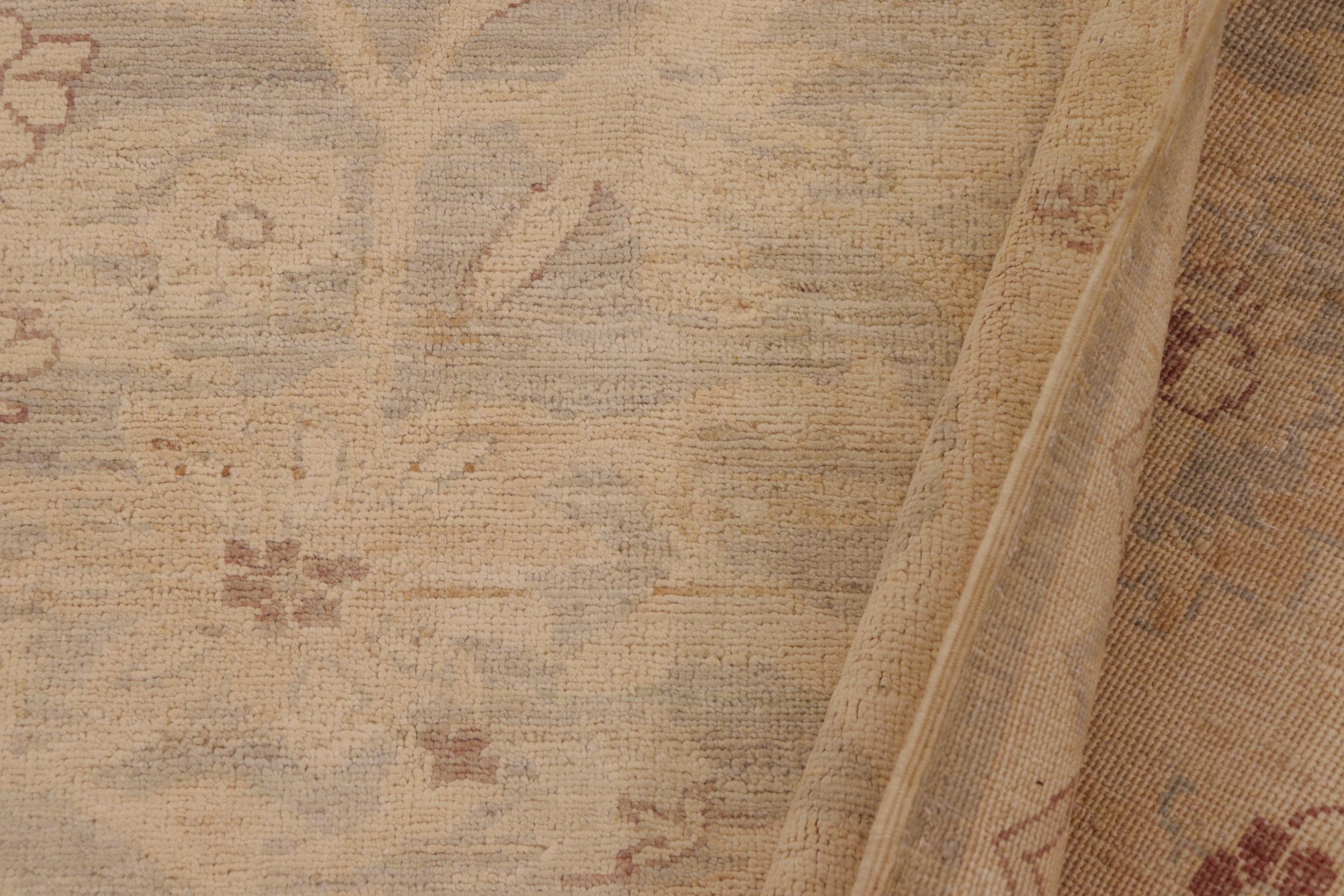 handmade Traditional Kafkaz Lt. Green Beige Hand Knotted RECTANGLE 100% WOOL area rug 9x12