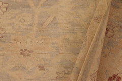 handmade Traditional Kafkaz Lt. Green Beige Hand Knotted RECTANGLE 100% WOOL area rug 9X12