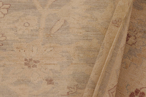 handmade Traditional Kafkaz Lt. Green Beige Hand Knotted RECTANGLE 100% WOOL area rug 9x12