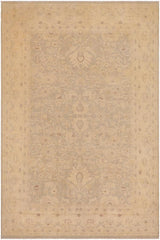 handmade Traditional Kafkaz Lt. Green Beige Hand Knotted RECTANGLE 100% WOOL area rug 9X12