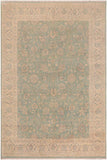 handmade Traditional Kafkaz Lt. Blue Ivory Hand Knotted RECTANGLE 100% WOOL area rug 9 x 12