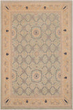 handmade Traditional Kafkaz Green Tan Hand Knotted RECTANGLE 100% WOOL area rug 9 x 12