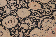 handmade Transitional Lahore Charcoal Pink Hand Knotted RECTANGLE 100% WOOL area rug 9X12