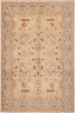 handmade Traditional Kafkaz Beige Blue Hand Knotted RECTANGLE 100% WOOL area rug 9 x 11