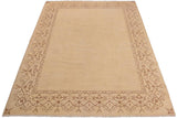 handmade Modern Kafkaz Beige Brown Hand Knotted RECTANGLE 100% WOOL area rug 9 x 12